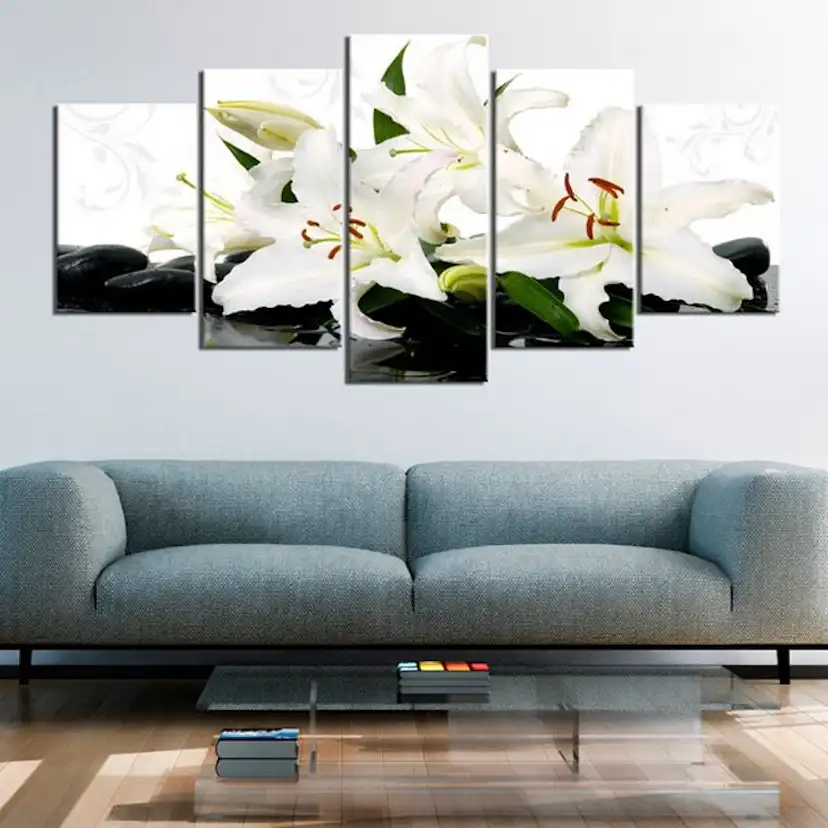 Tavla Arkiio Lilies And Zen Stones