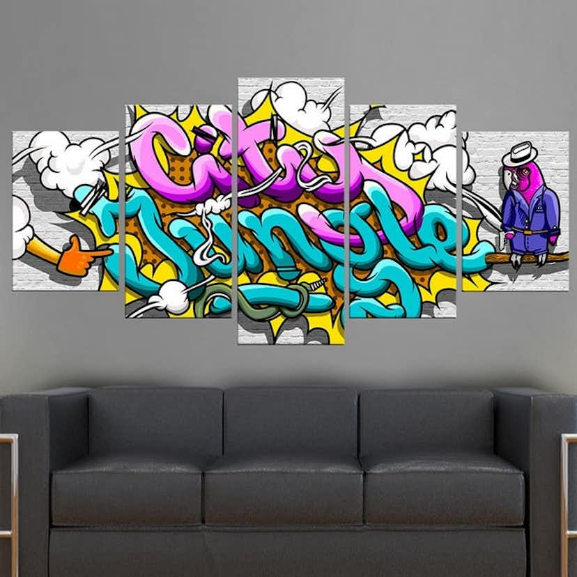 Tavla Arkiio Graffiti City Jungle