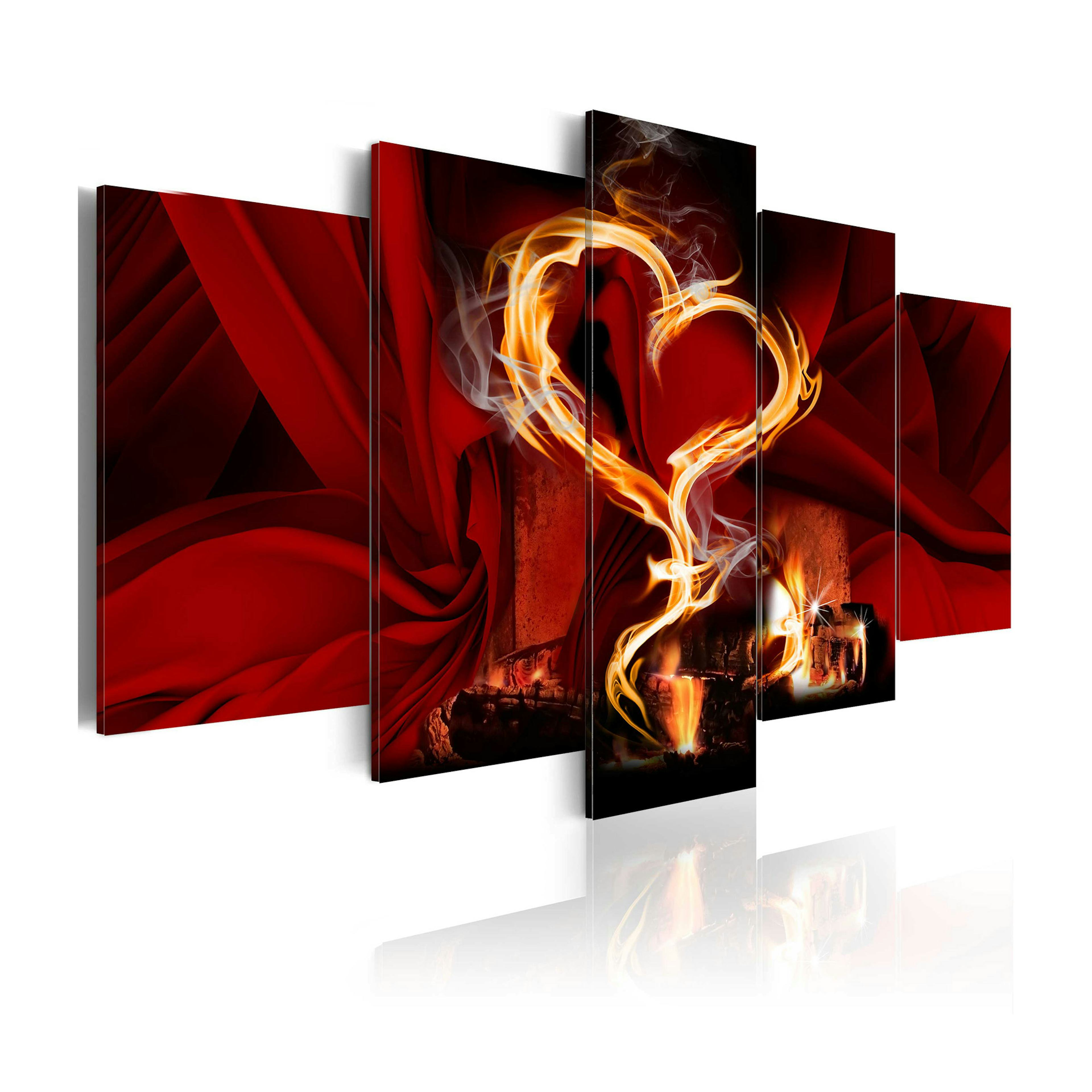 Tavla Arkiio Flames Of Love Heart