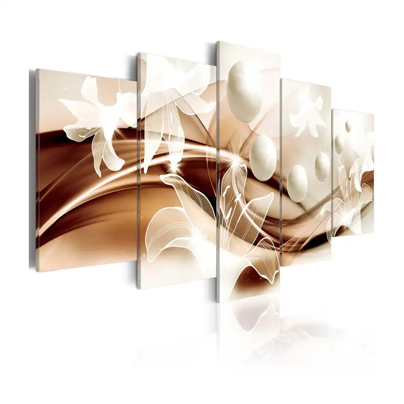 Tavla Arkiio Pearl Lilies In Bronze