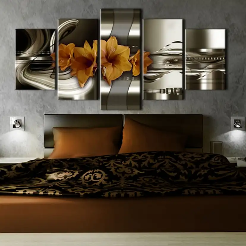 Tavla Arkiio Hippeastrum and Abstract Waves