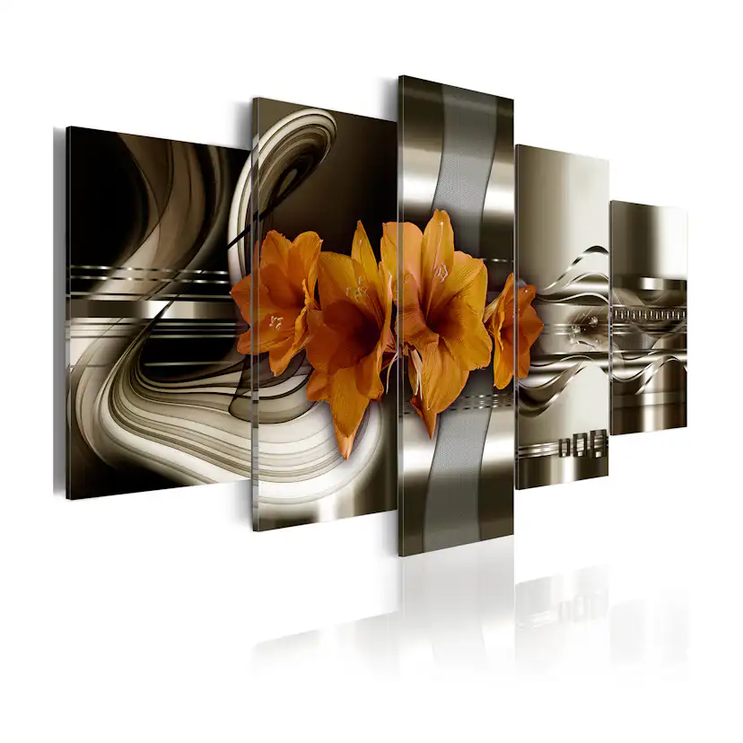 Tavla Arkiio Hippeastrum and Abstract Waves