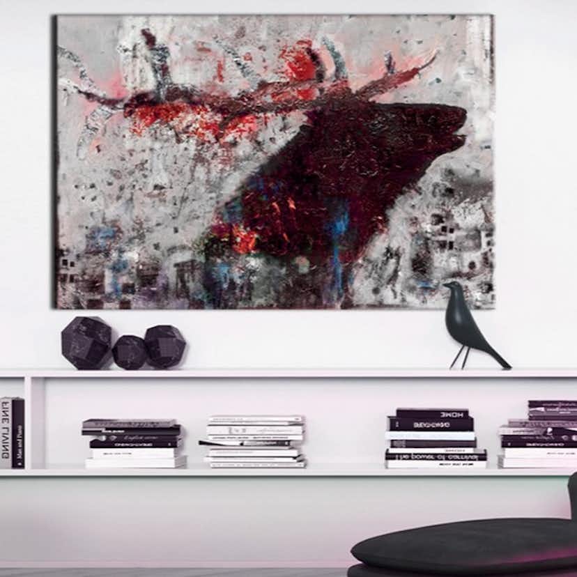 Tavla Arkiio Ruby Deer 60x40