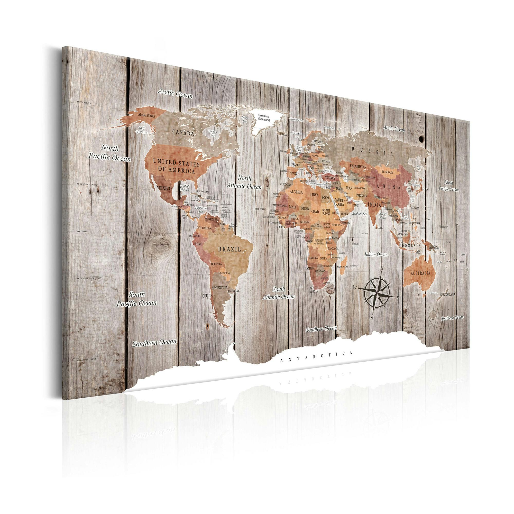 Tavla Arkiio World Map Wooden Stories
