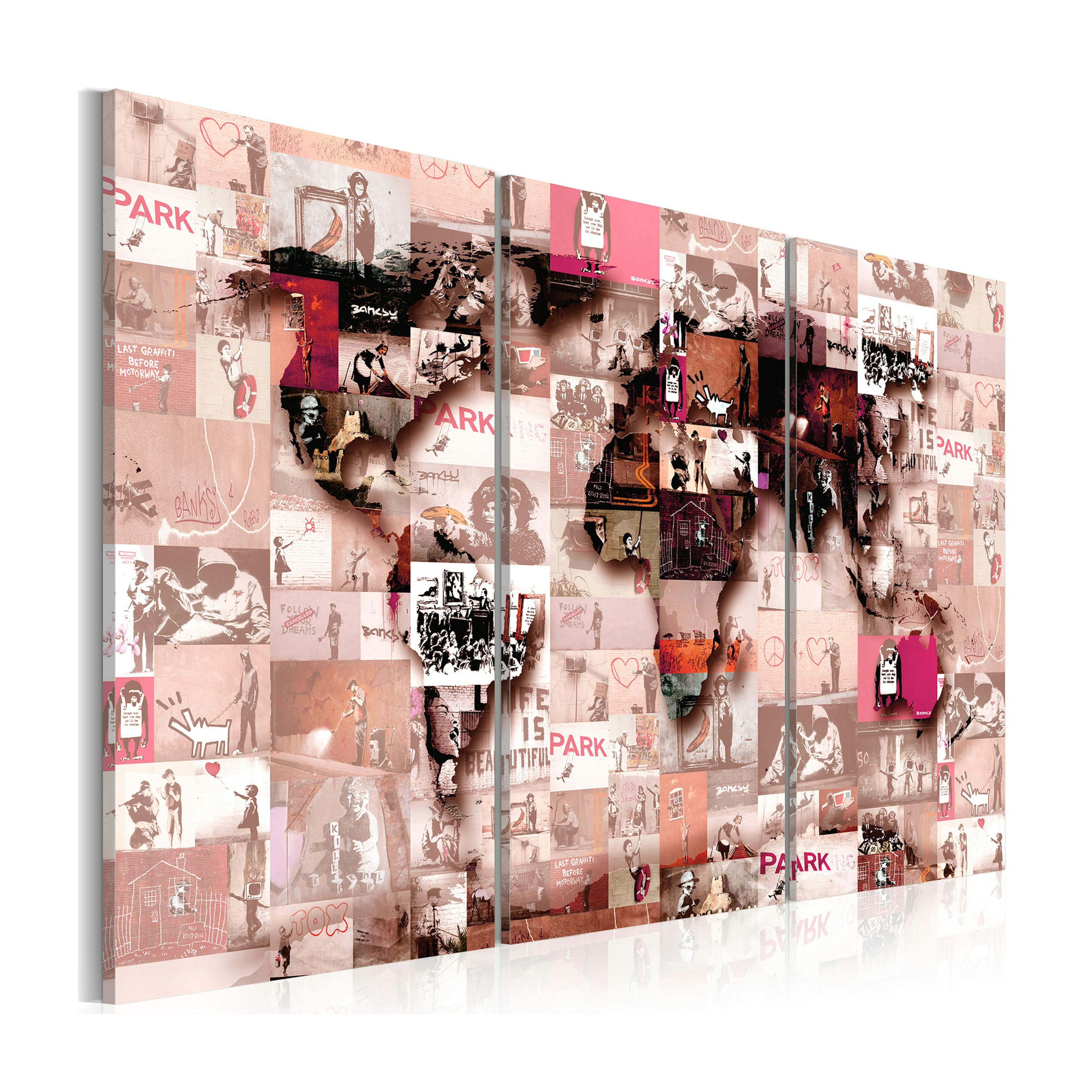 Tavla Arkiio Banksy Graffiti Collage IIII