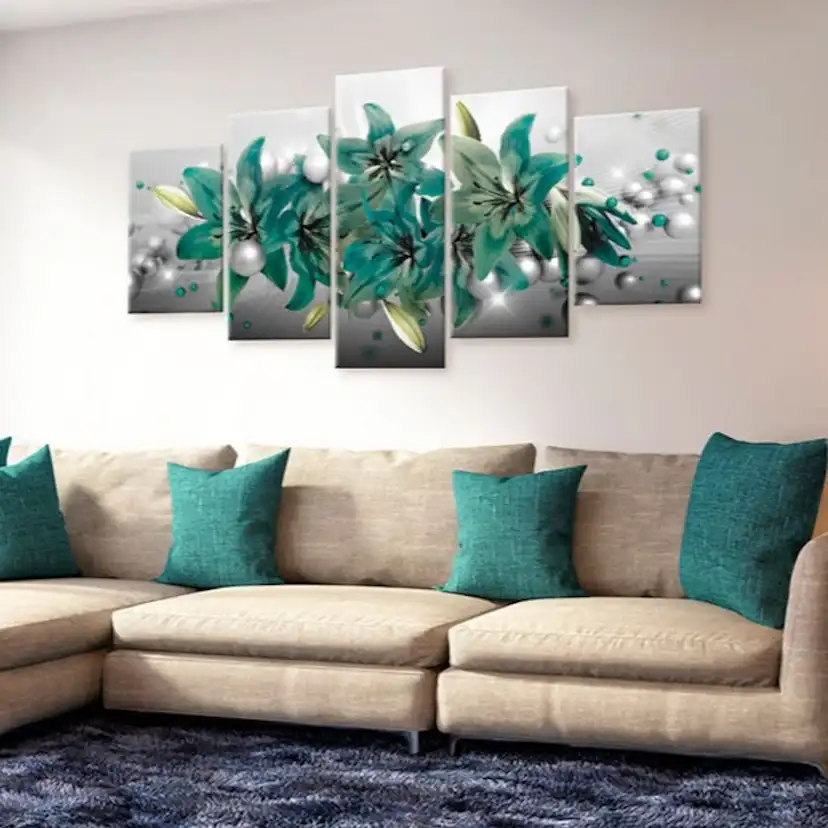 Tavla Arkiio Turquoise Bouquet