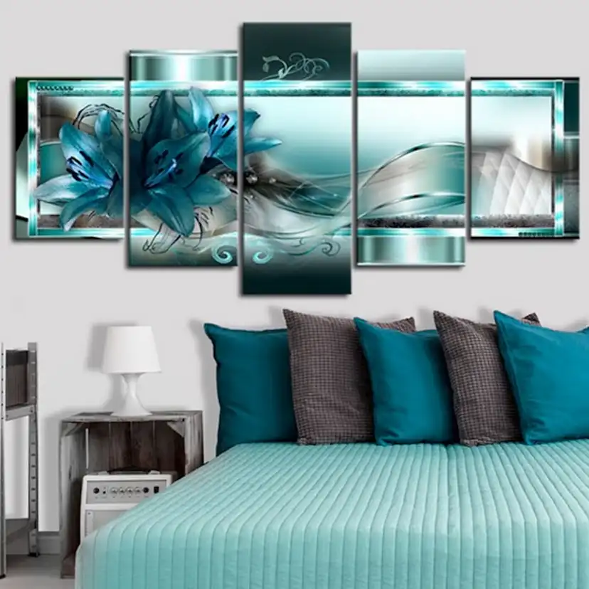 Tavla Arkiio Sky Blue Lilies