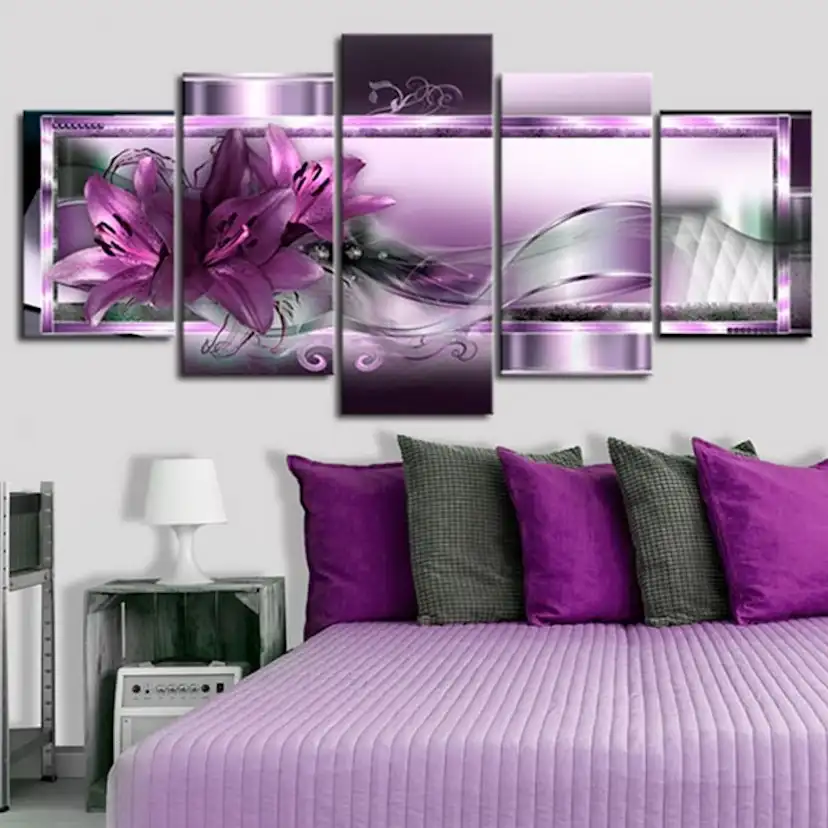 Tavla Arkiio Purple Lilies