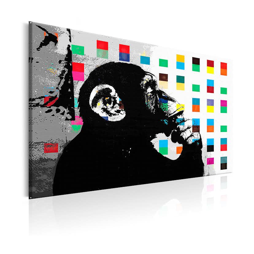 Tavla Arkiio Banksy The Thinker Monkey