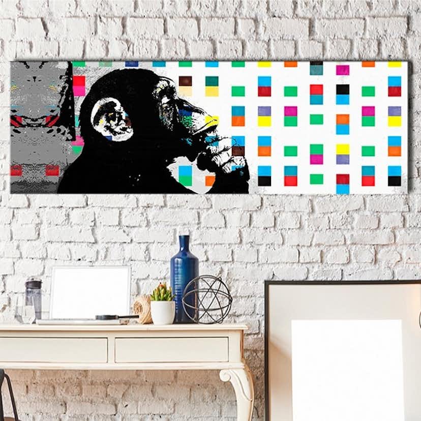 Tavla Arkiio Banksy The Thinker Monkey II