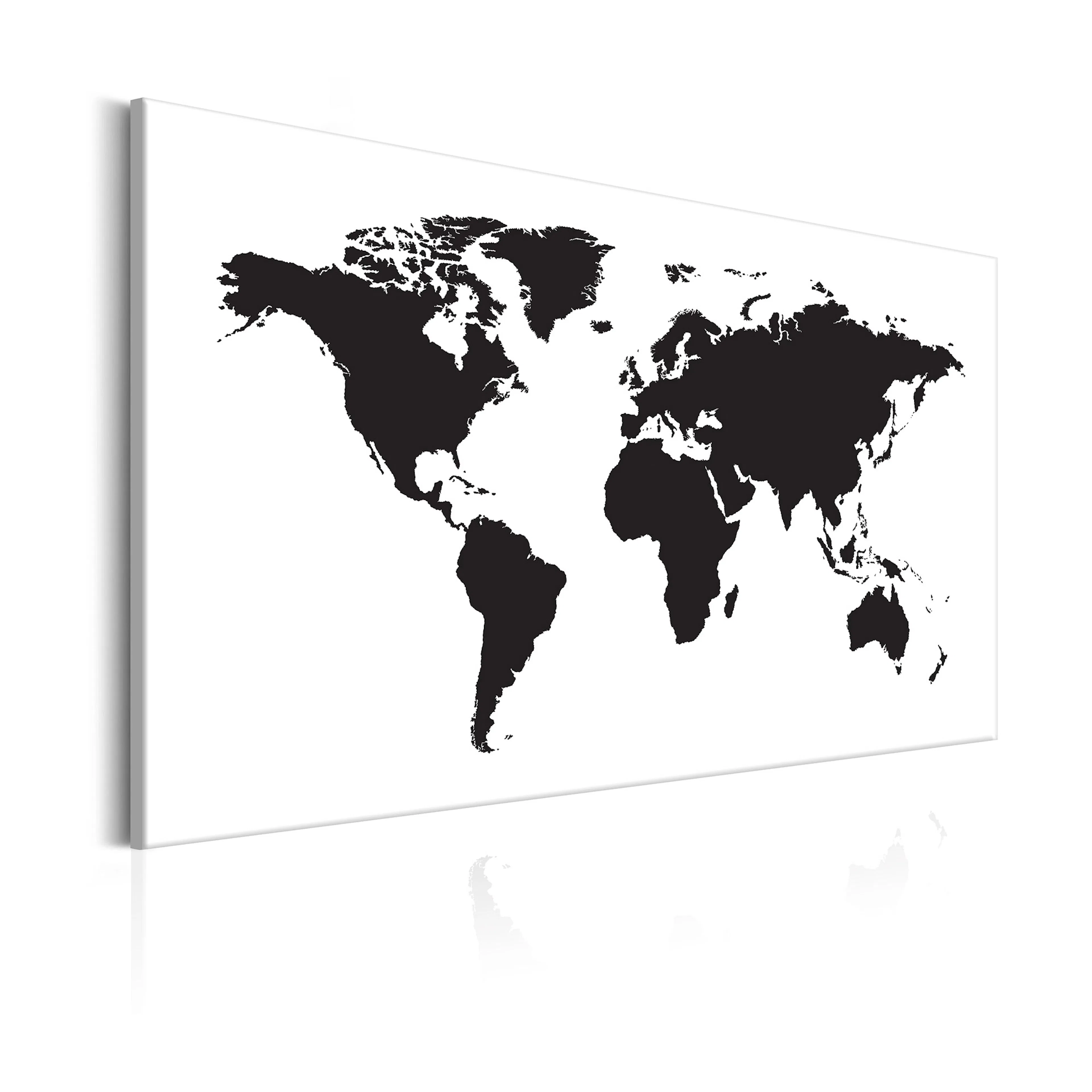 Tavla Arkiio World Map Black & White Elegance