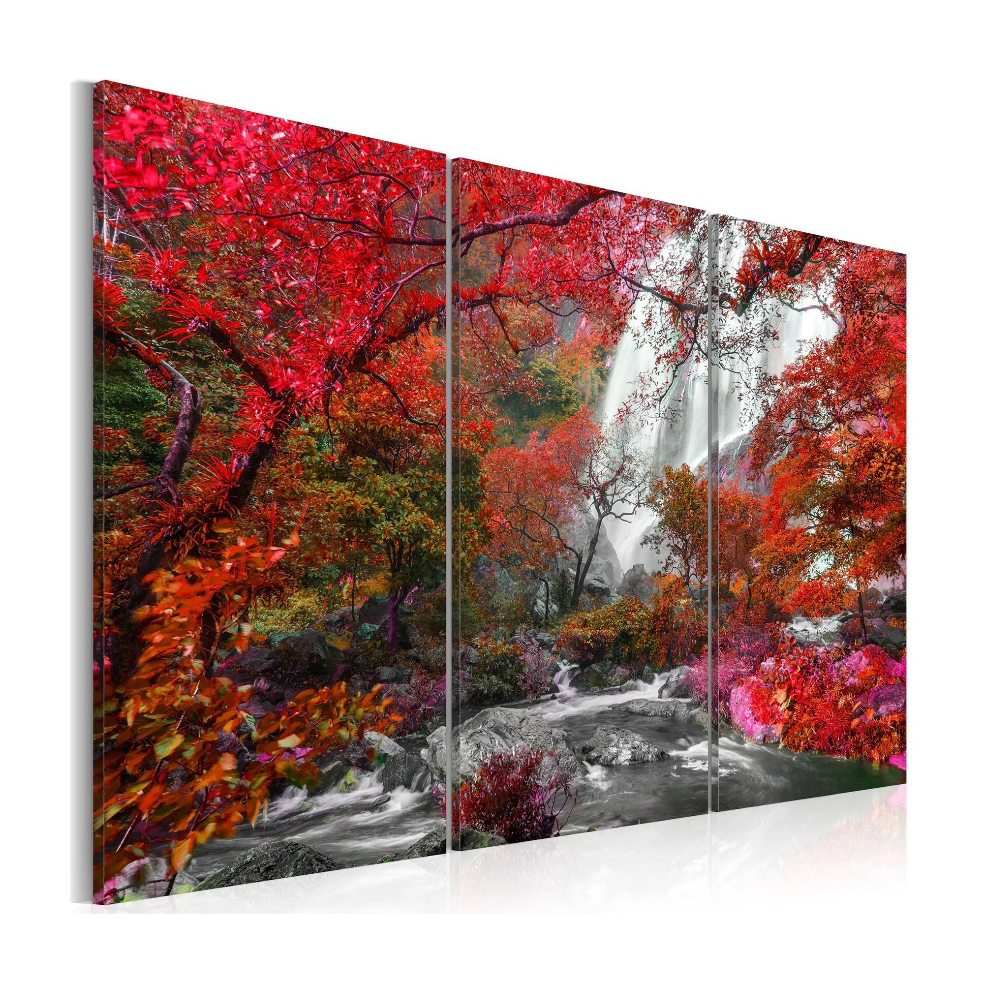 Tavla Arkiio Beautiful Waterfall Autumnal Forest