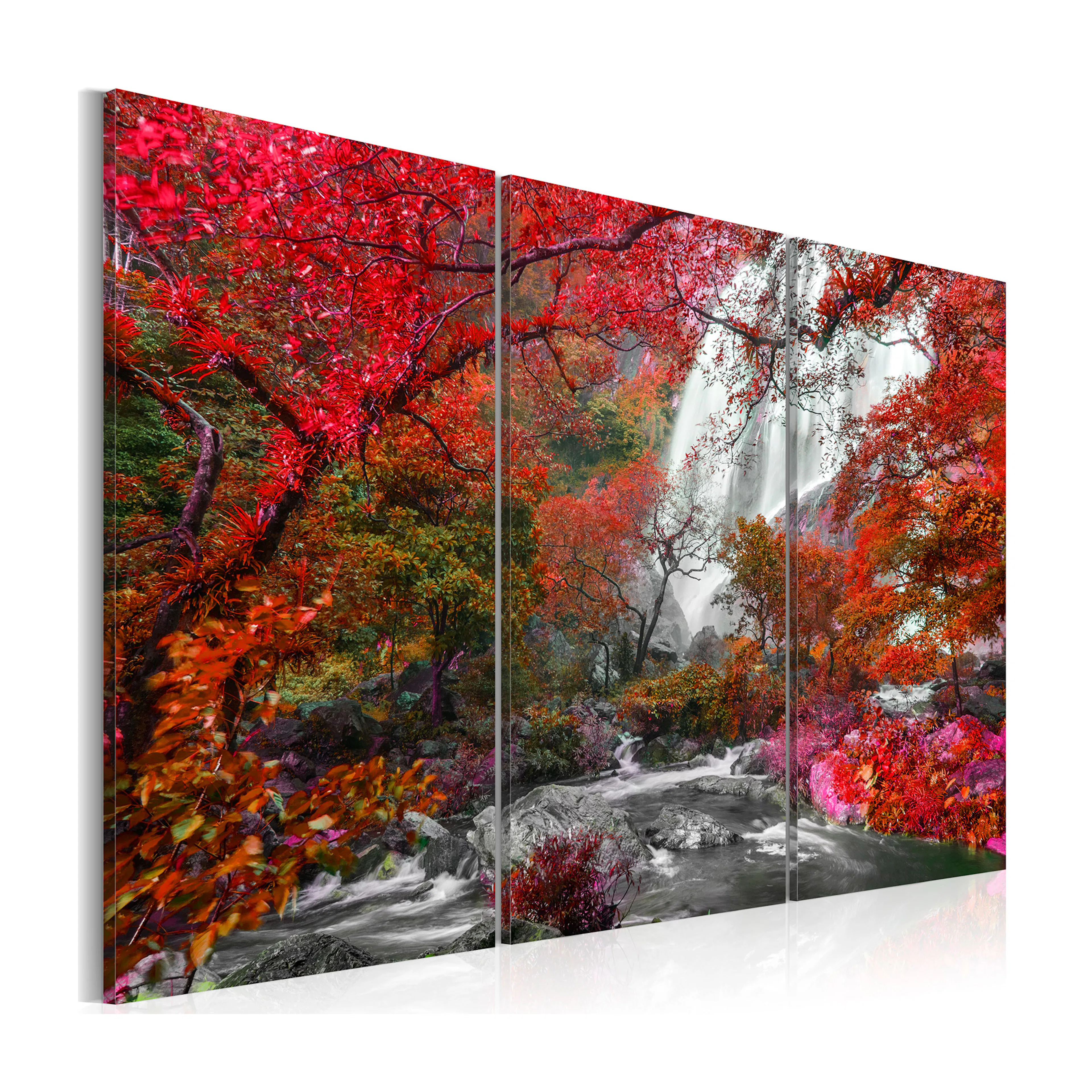 Tavla Arkiio Beautiful Waterfall Autumnal Forest