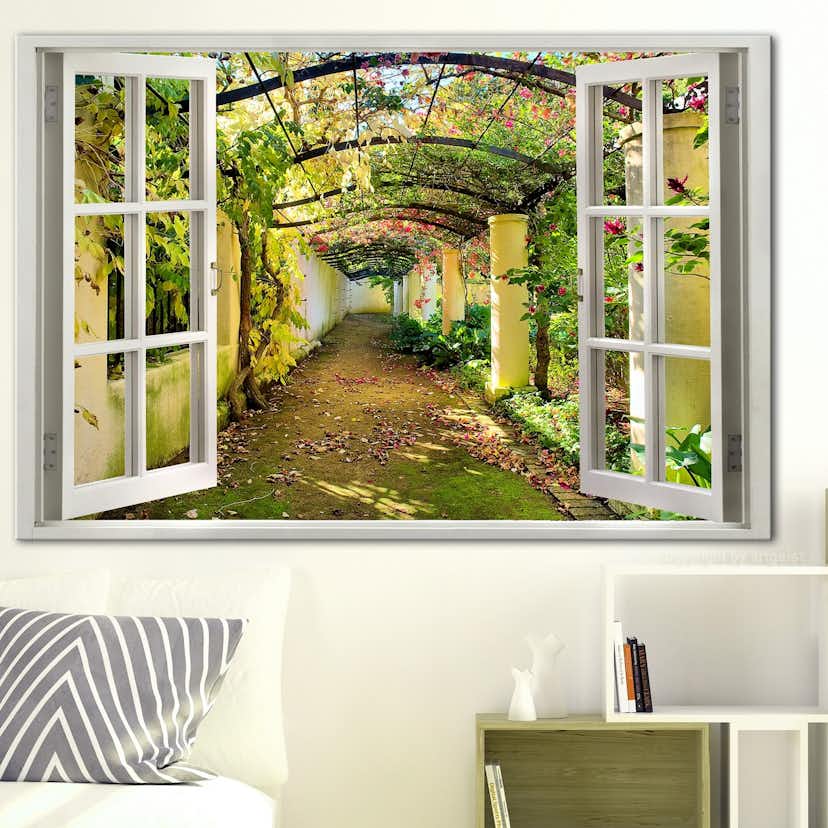 Tavla Arkiio Window View On Pergola