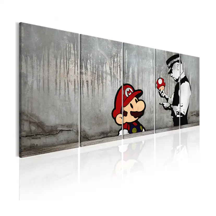 Tavla Arkiio Mario Bros On Concrete