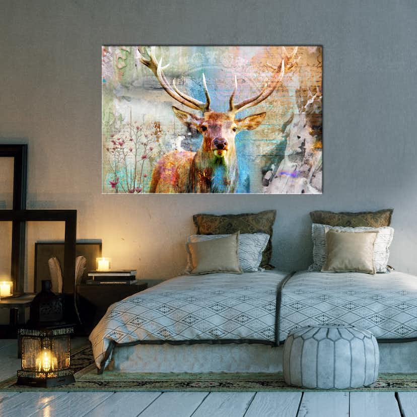 Tavla Arkiio Deer On Wood