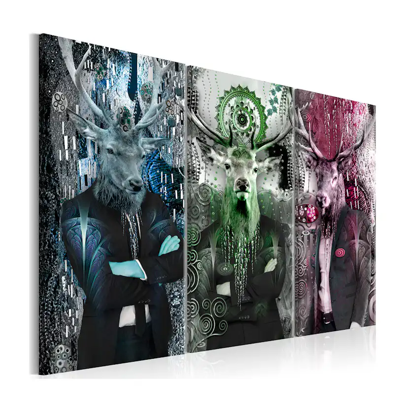 Tavla Arkiio Animal Trio Färgglad 3 delar