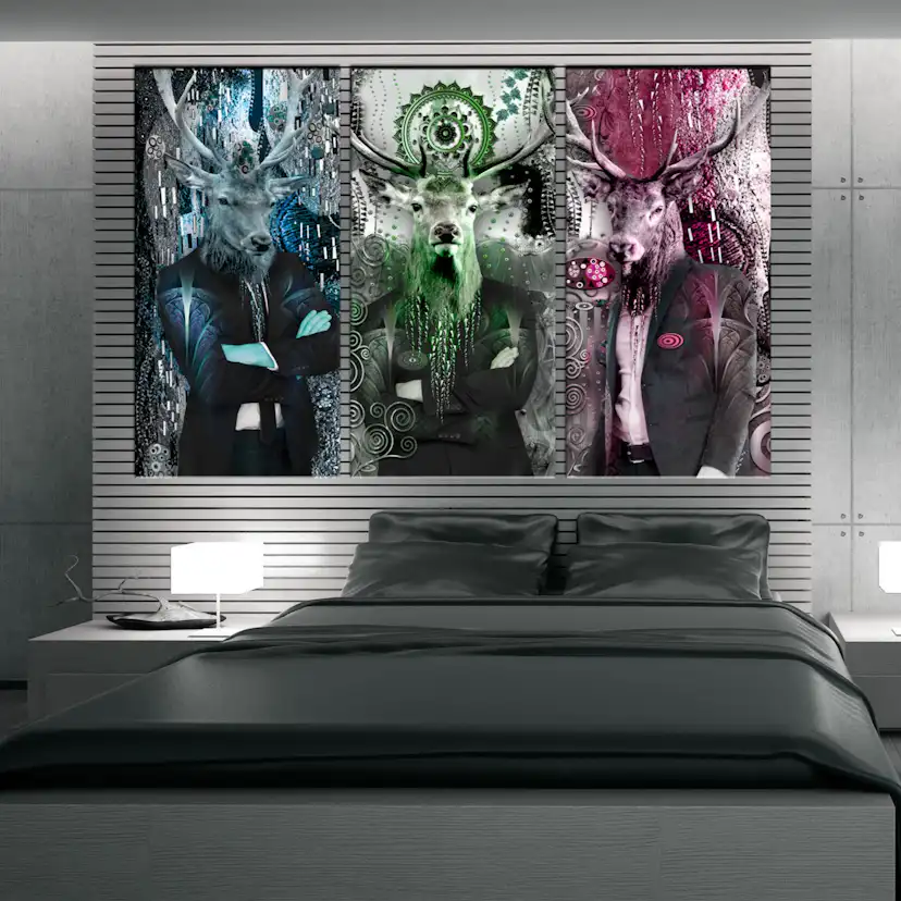 Tavla Arkiio Animal Trio Färgglad 3 delar