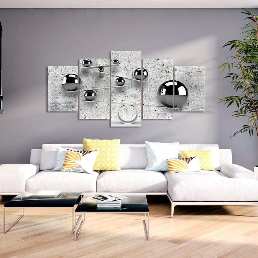 Tavla Arkiio Balls And Concrete Wide 5 delar