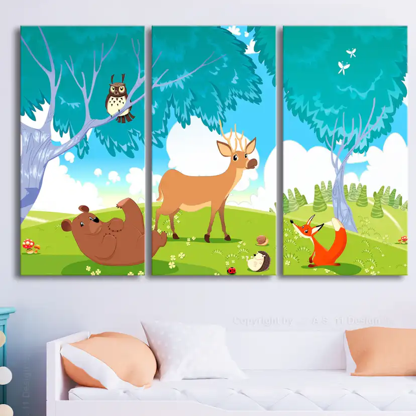 Tavla Arkiio Friendly Animals 3 delar