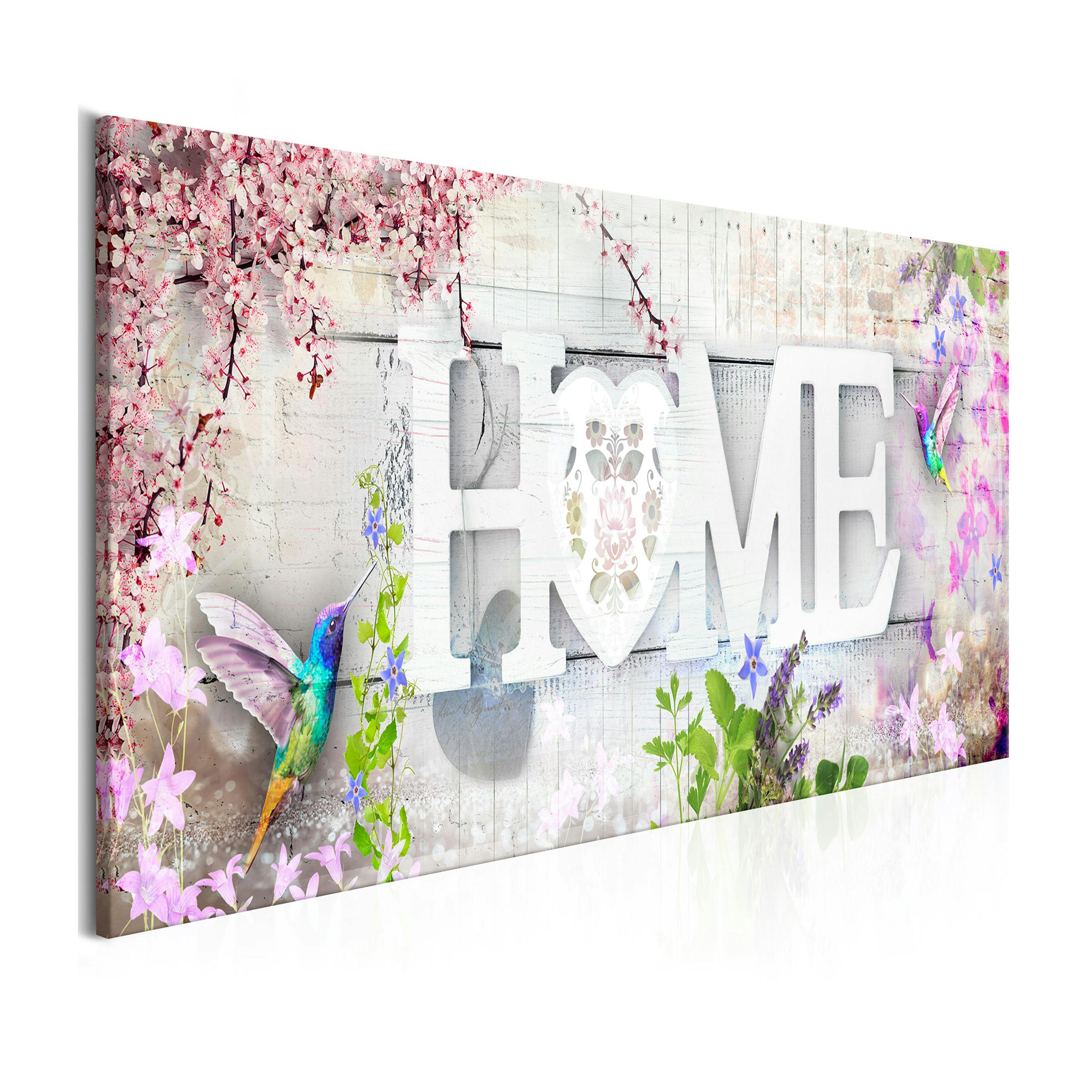 Tavla Arkiio Home and Hummingbirds Pink