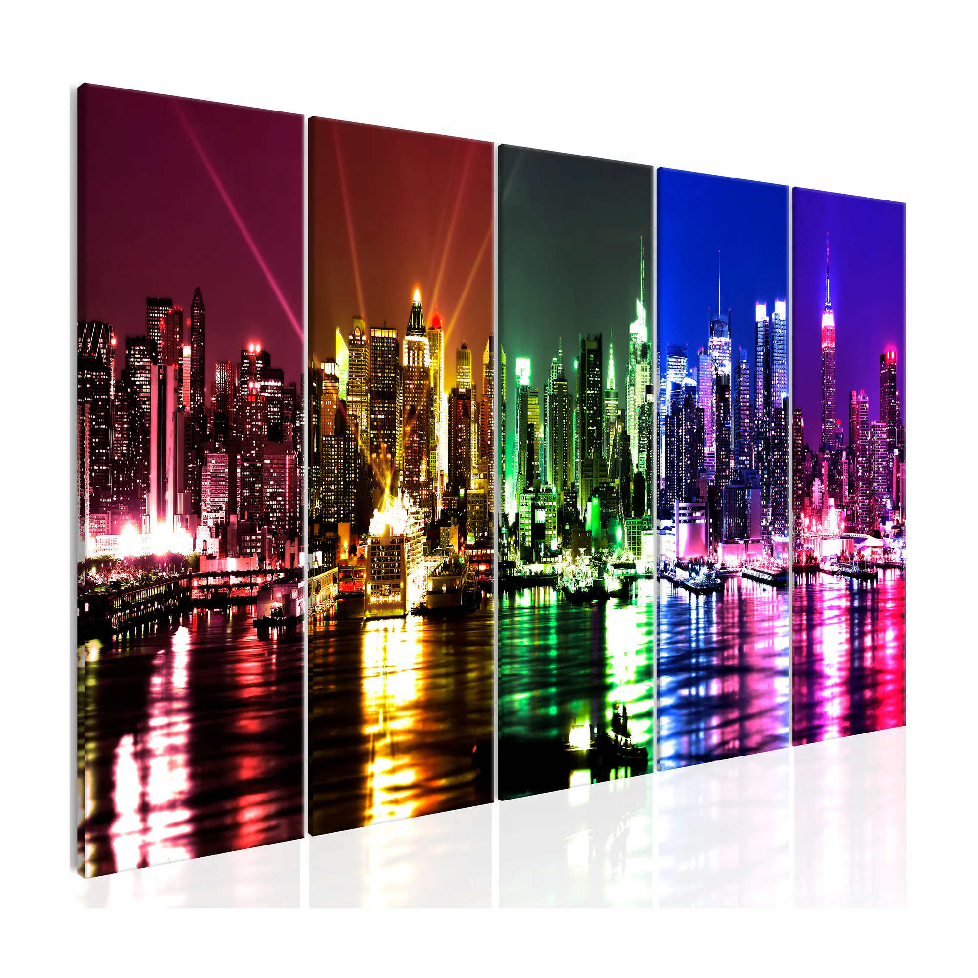 Tavla Arkiio Rainbow New York 5 delar Narrow