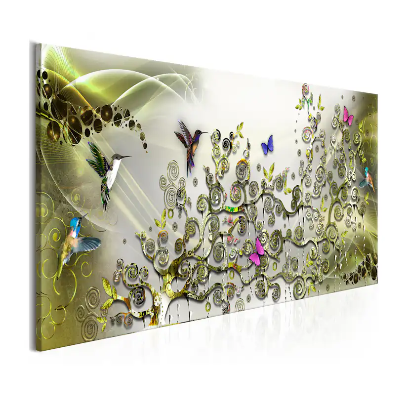 Tavla Arkiio Hummingbirds Dance Green