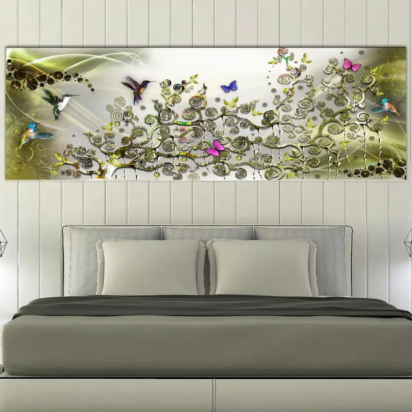 Tavla Arkiio Hummingbirds Dance Green