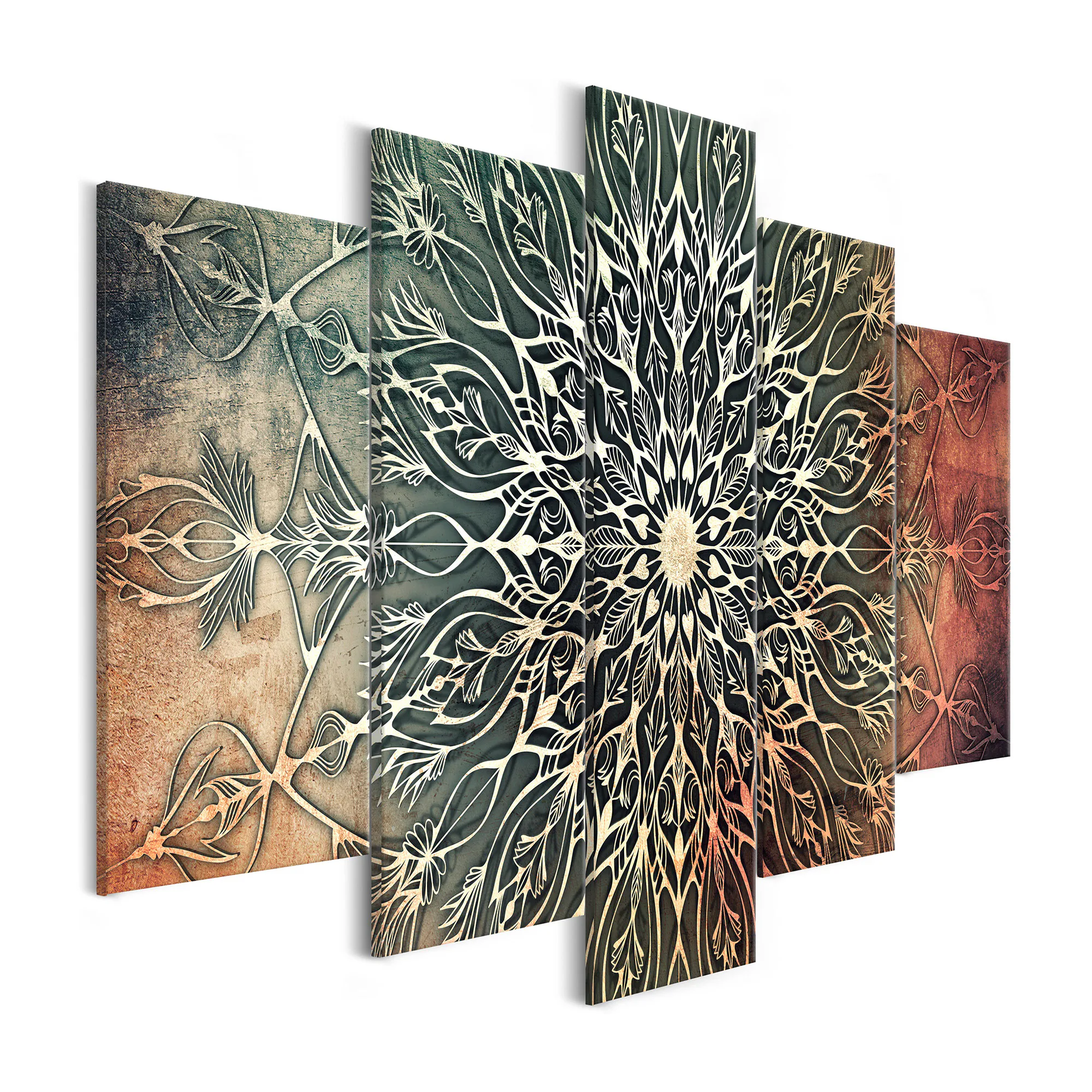 Tavla Arkiio Center Wide Green 5 delar