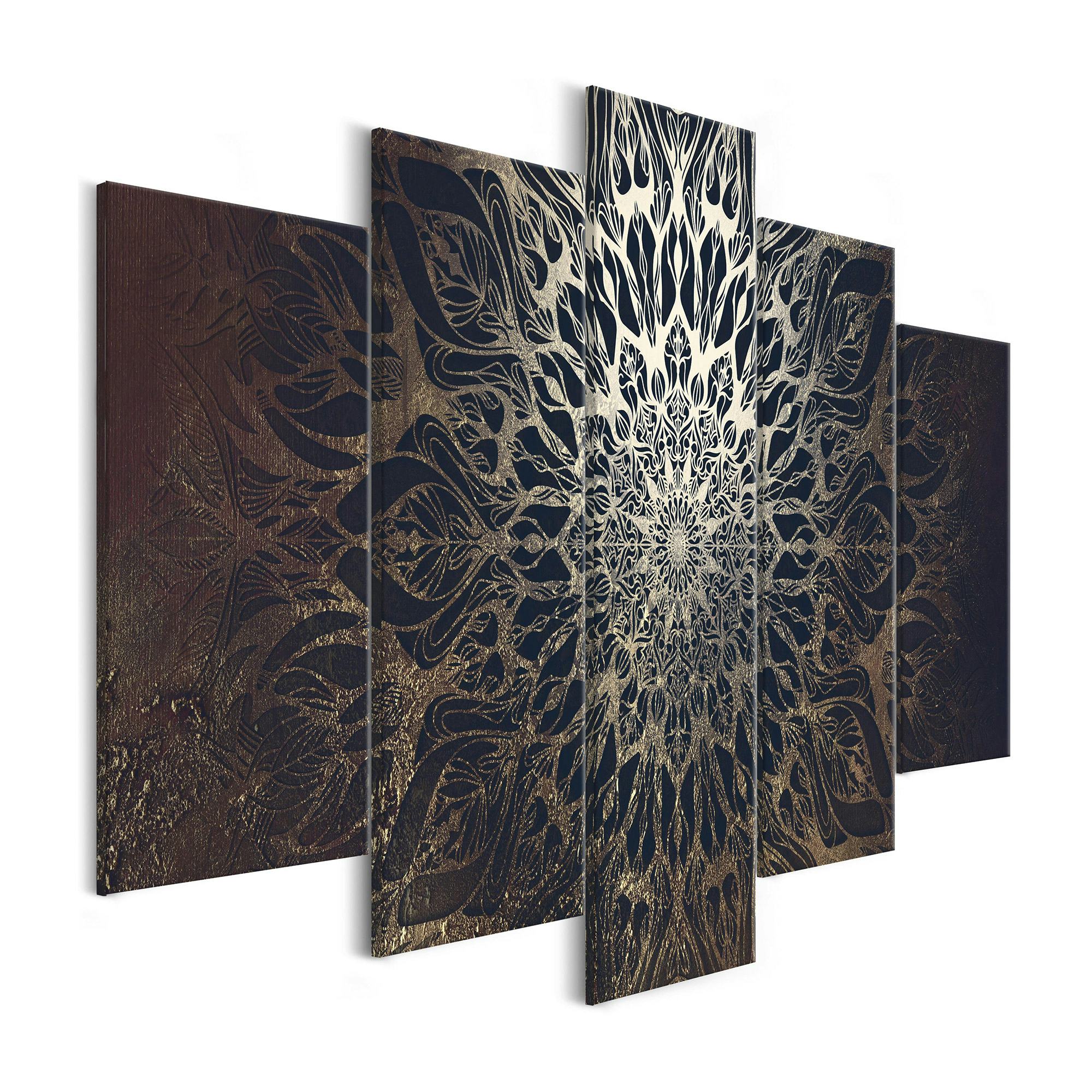 Tavla Arkiio Hypnosis Brown Wide 5 delar