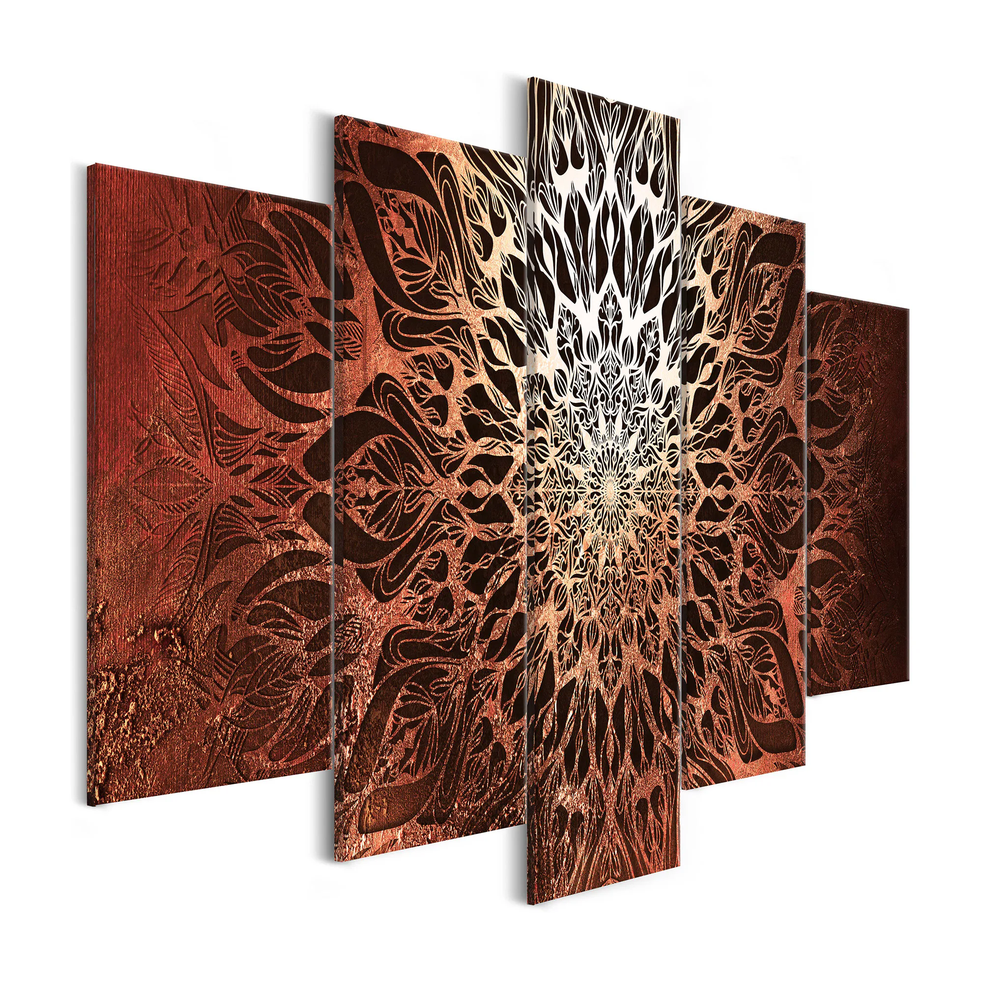 Tavla Arkiio Hypnosis Orange Wide 5 delar