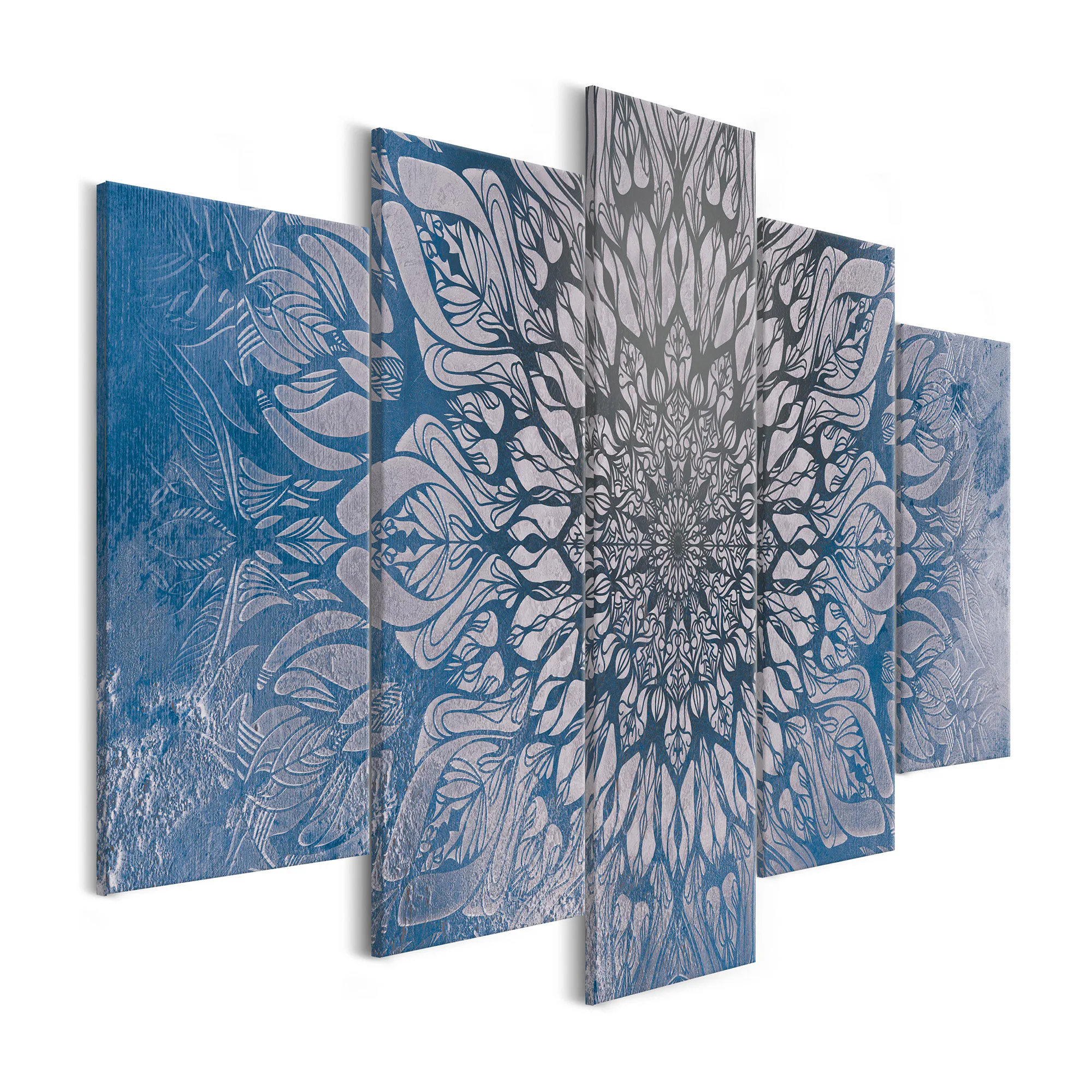 Tavla Arkiio HypnosisBlue Wide 5 delar