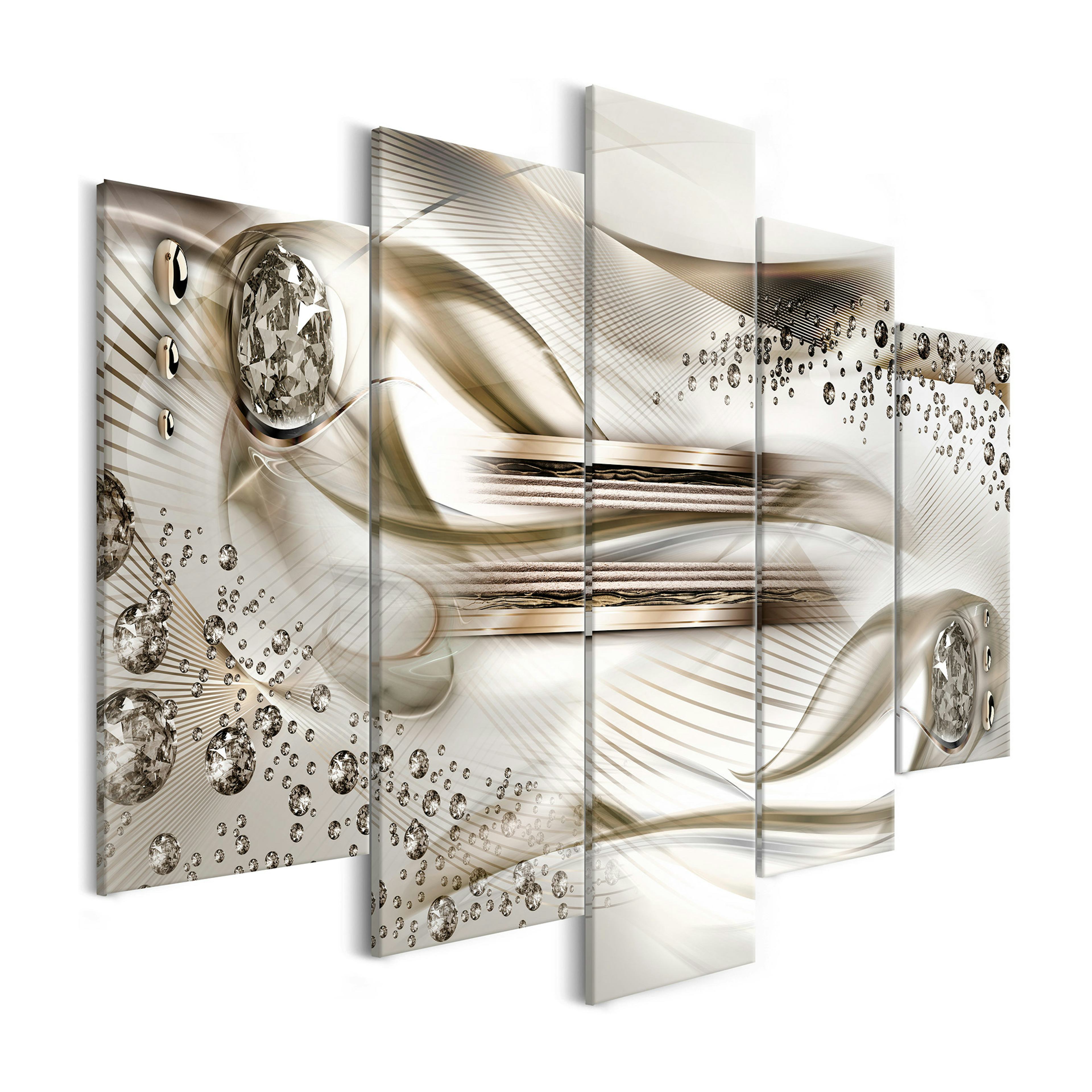 Tavla Arkiio Underwater Harp Wide Brown 5 delar