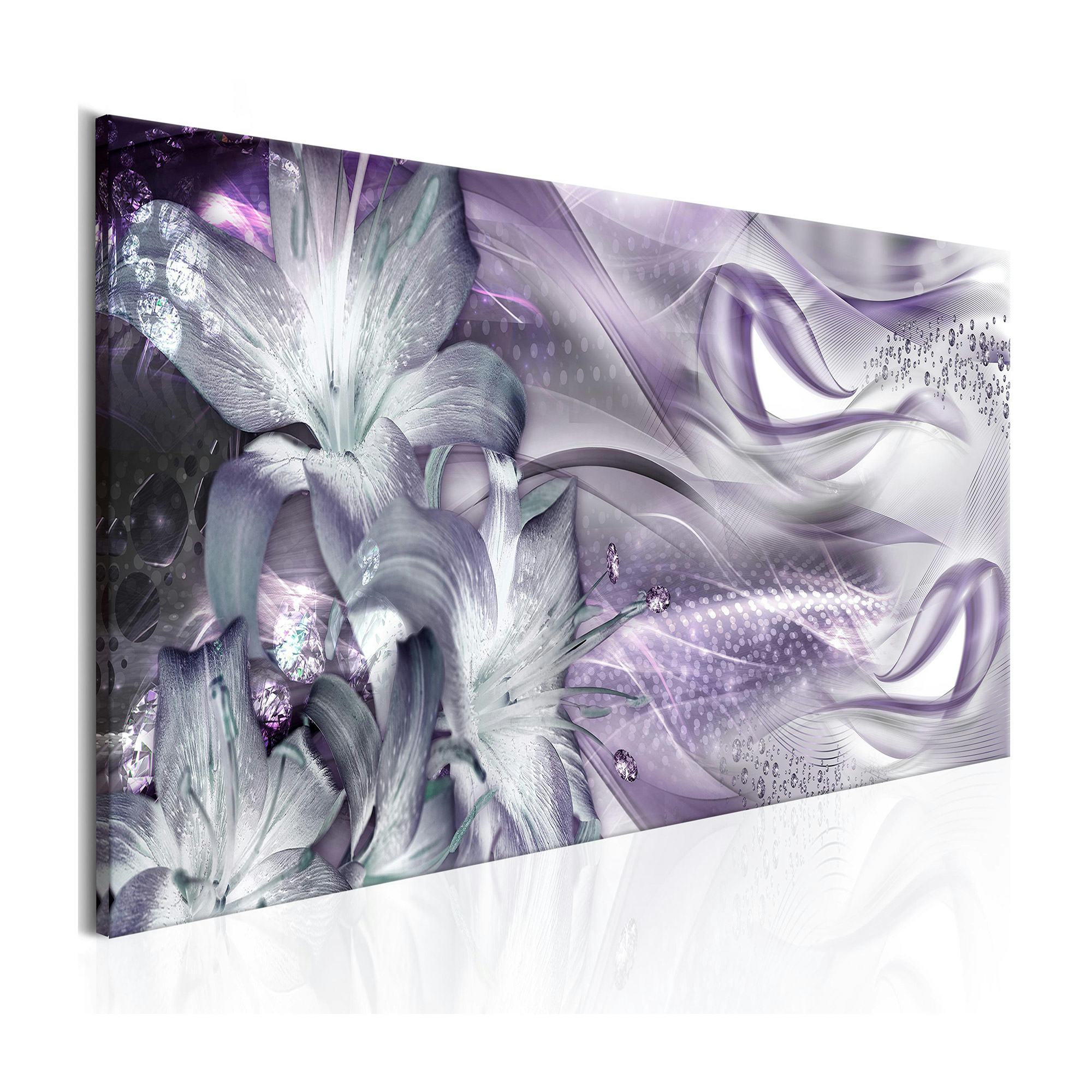Tavla Arkiio Lilies And Waves Pale Violet