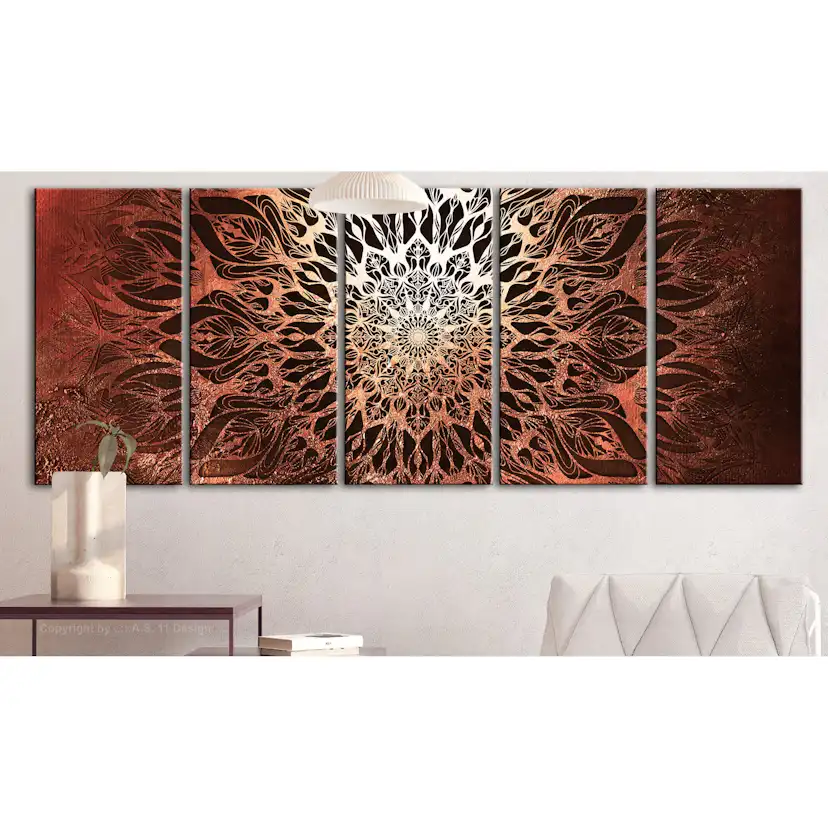 Tavla Arkiio Hypnosis Orange 5 delar