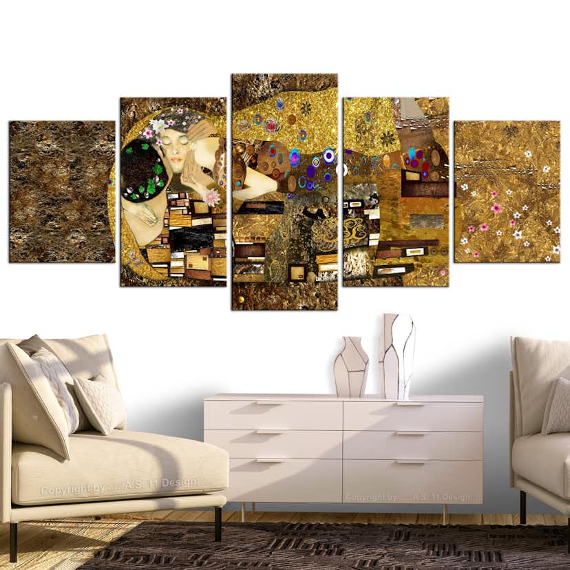 Tavla Arkiio Cheek Kiss Wide 5 delar 225x100