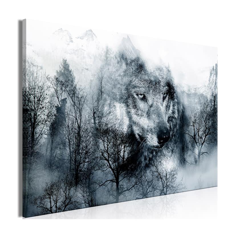 Tavla Arkiio Mountain Predator Svart Och Vit