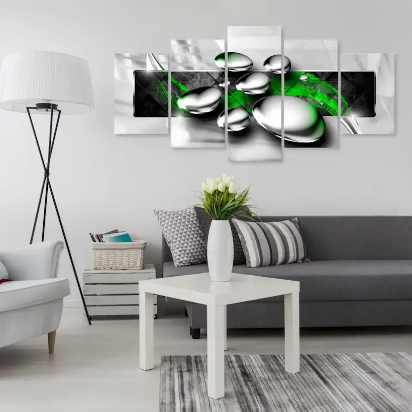 Tavla Arkiio Shiny Stones Wide Green 5 delar