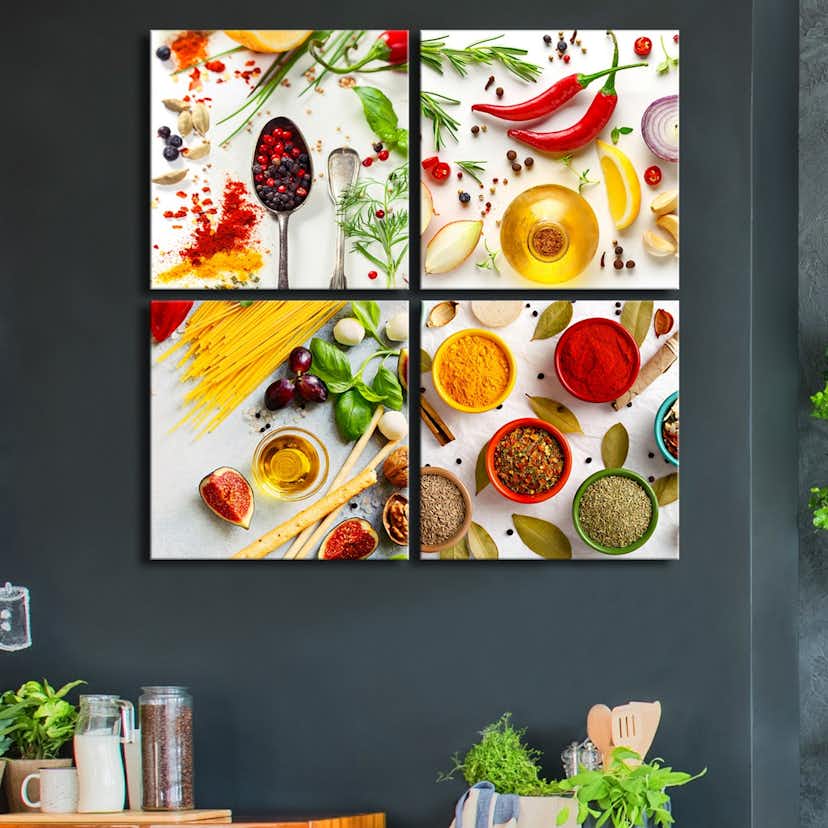 Tavla Arkiio Spices Of The World 4 delar