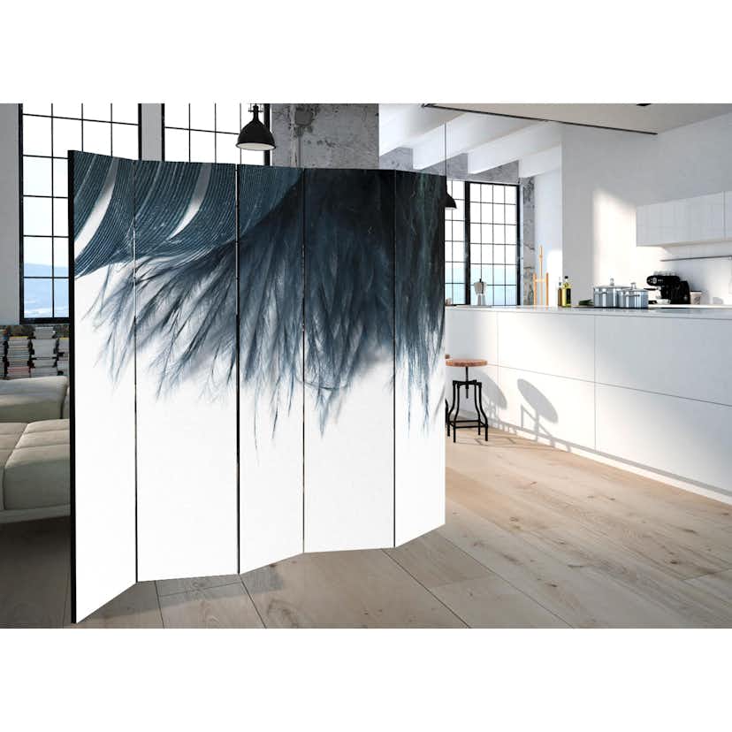 Rumsavdelare Arkiio Dark Blue Feather II 225x172 cm