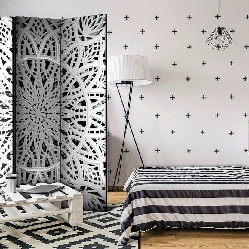 Rumsavdelare Arkiio White Mandala 135x172 cm