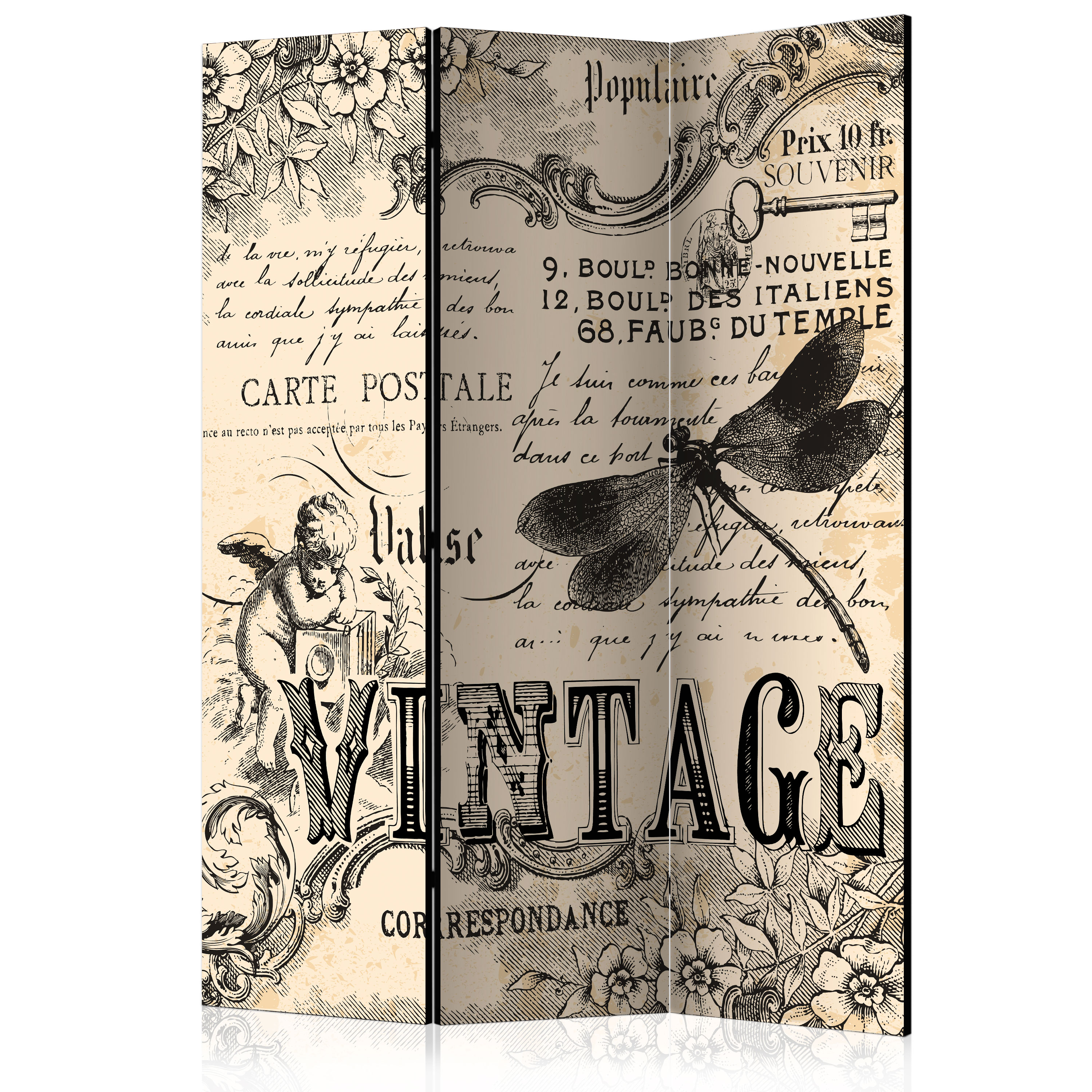 Rumsavdelare Arkiio Vintage Correspondence 135x172 cm