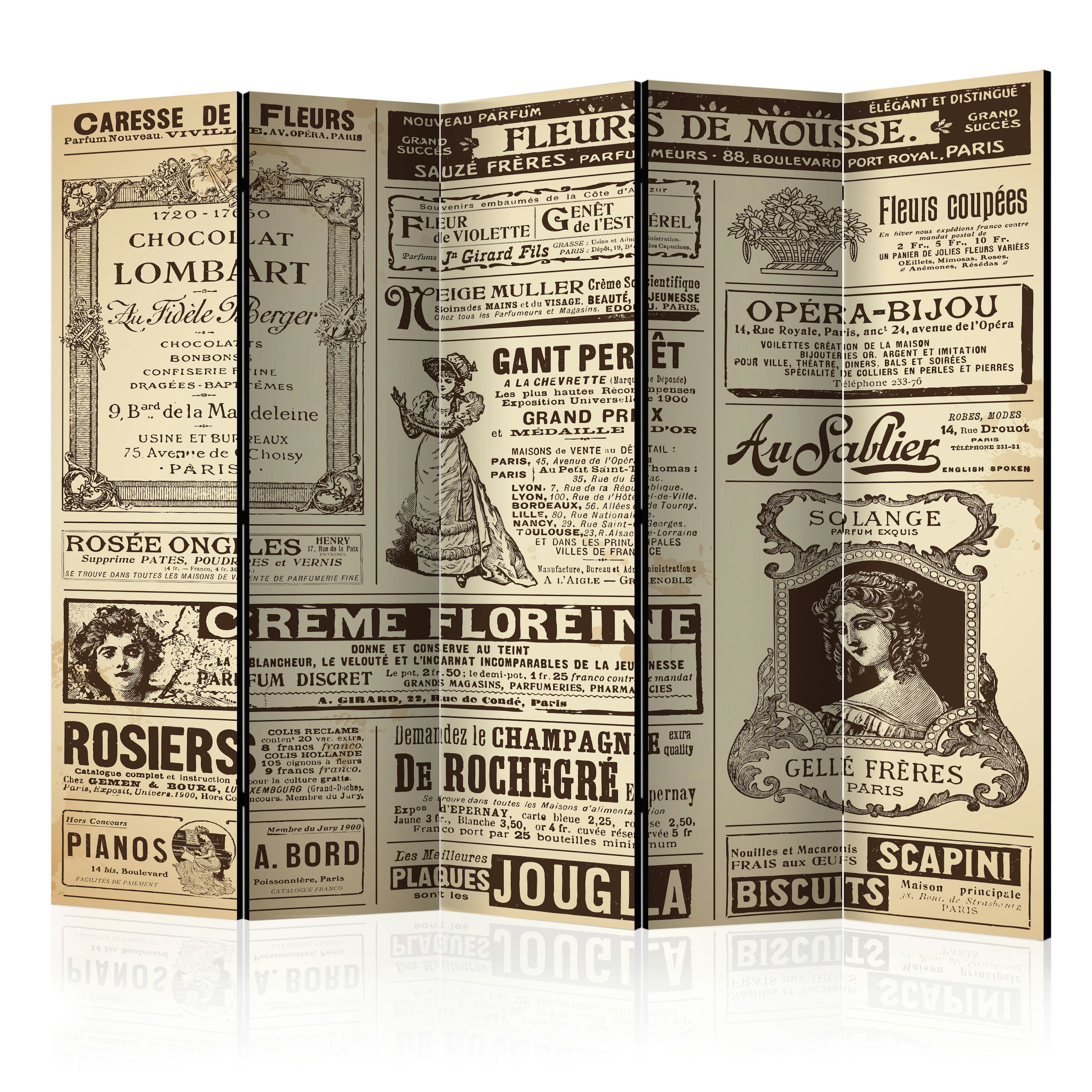 Rumsavdelare Arkiio Vintage Magazines II 225x172 cm