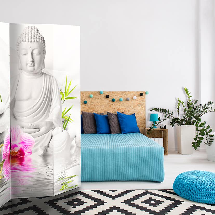 Rumsavdelare Arkiio Buddha And Orchids 135x172 cm