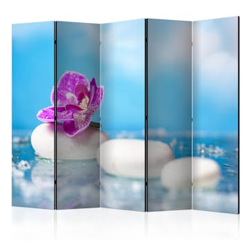 Rumsavdelare Arkiio Pink Orchid and White Zen Stones II 225x172 cm