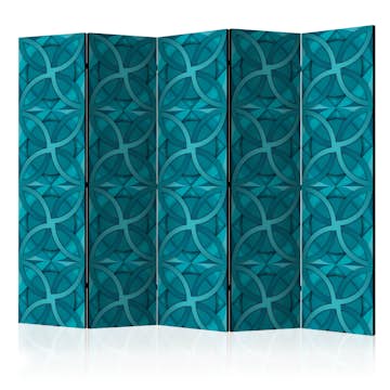 Rumsavdelare Arkiio Geometric Turquoise II 225x172 cm