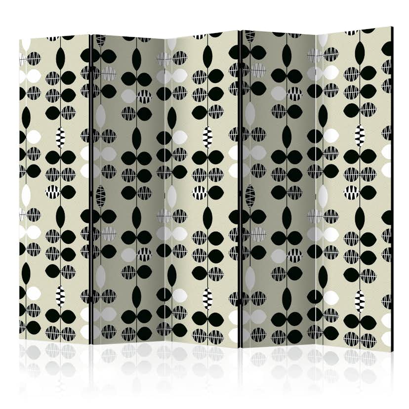 Rumsavdelare Arkiio Black and White Dots II 225x172 cm