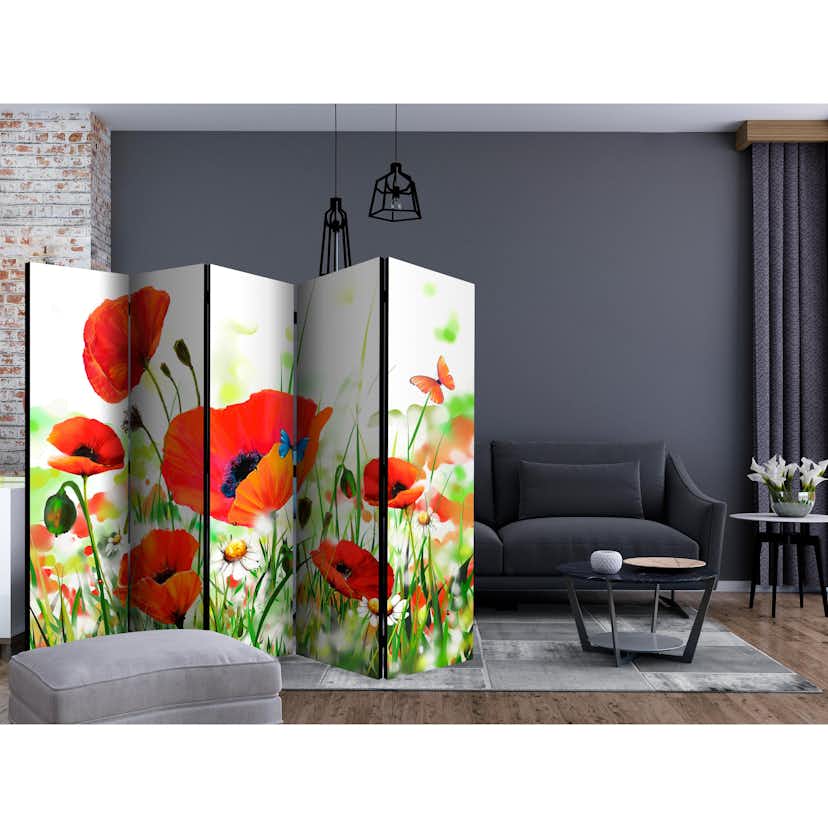 Rumsavdelare Arkiio Country Poppies II 225x172 cm