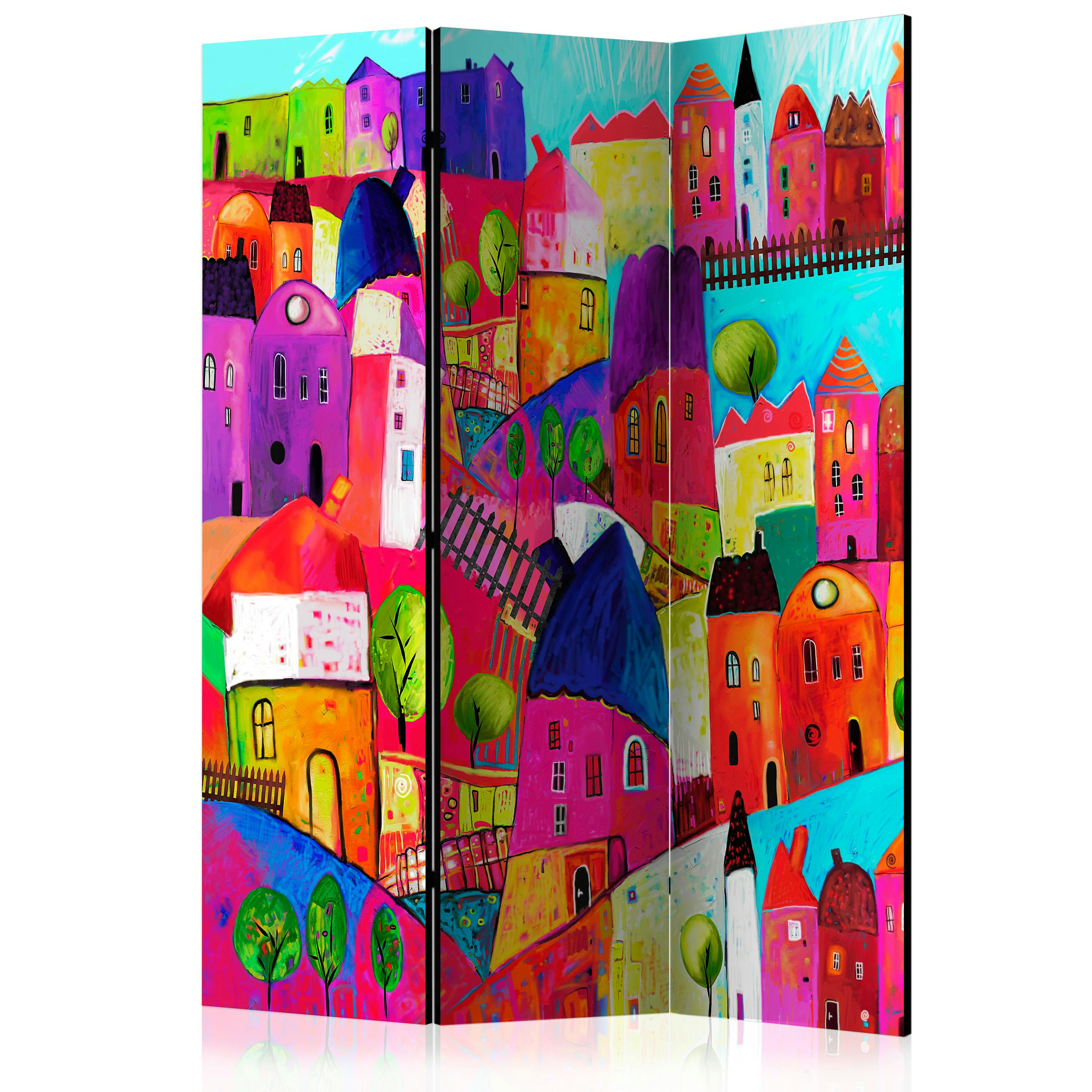 Rumsavdelare Arkiio Rainbow-Hued Town 135x172 cm