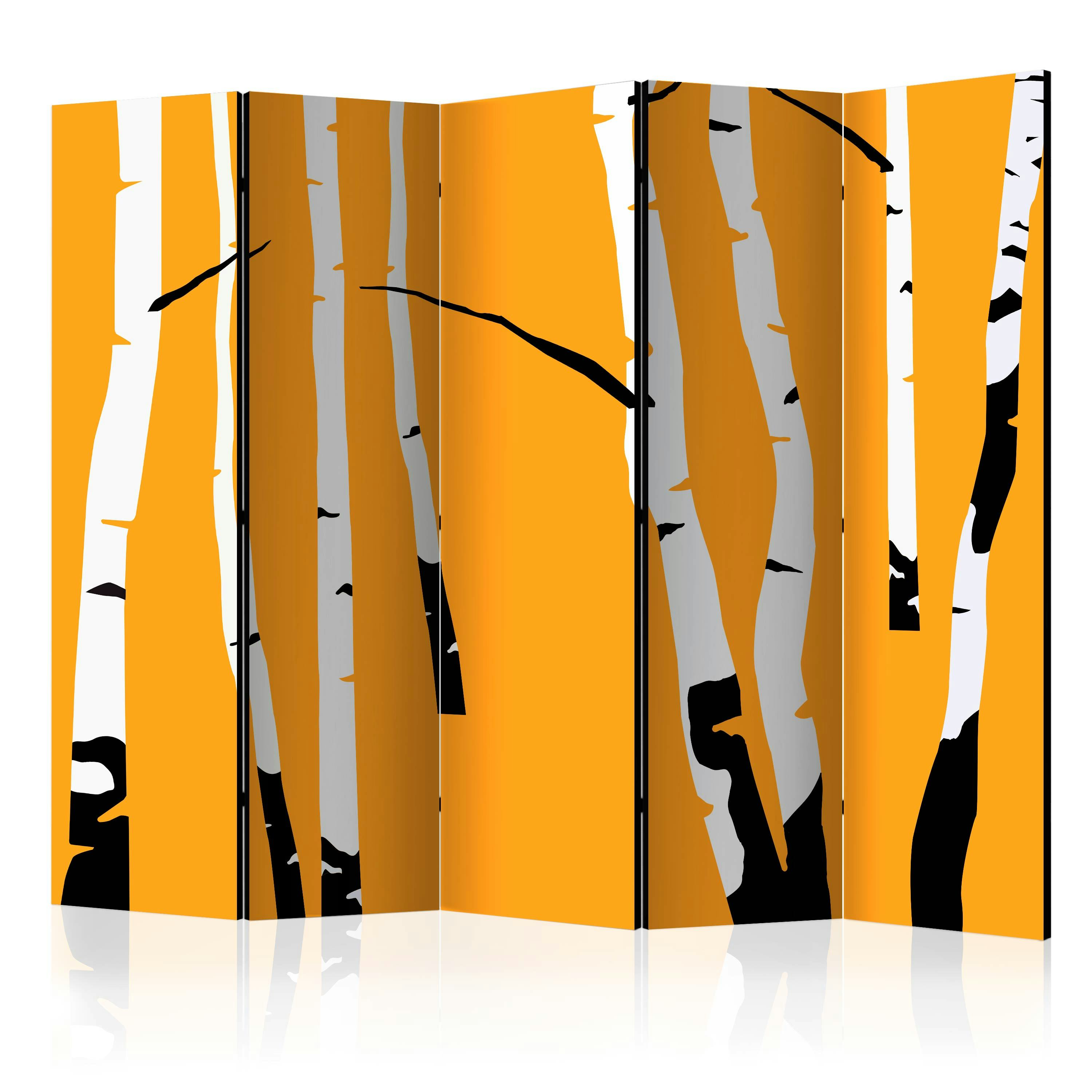 Rumsavdelare Arkiio Birches on the Orange Background II 225x172 cm